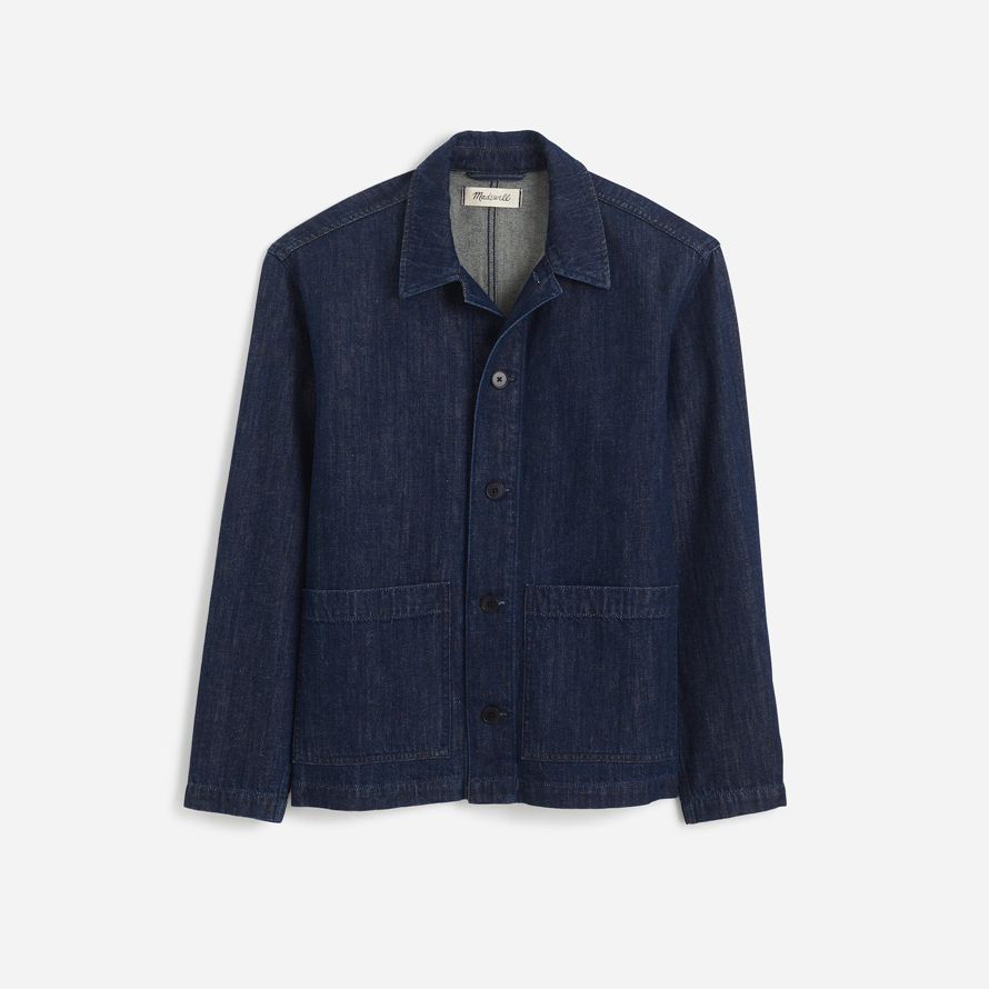 navy herren madewell denim lästige pflicht jacke