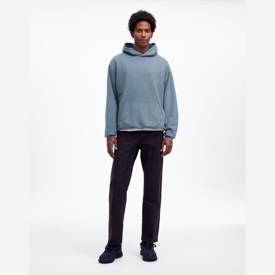 blau grau herren madewell den mccarren midweight hoodie