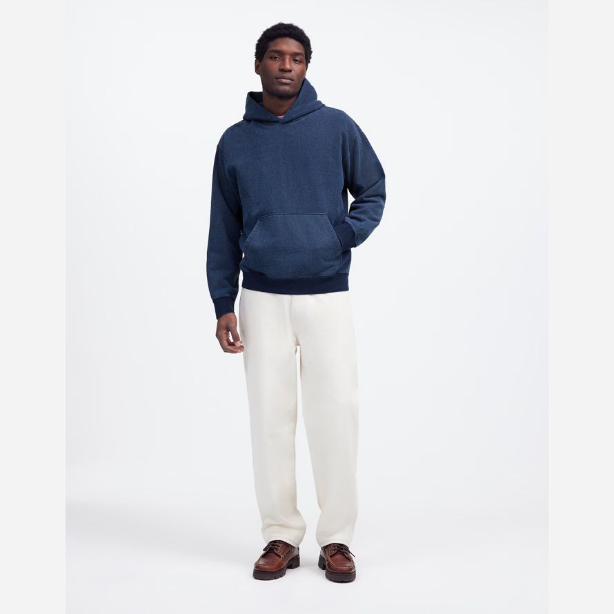 madewell die mccarren fleecejacke herren hoodie dark blue