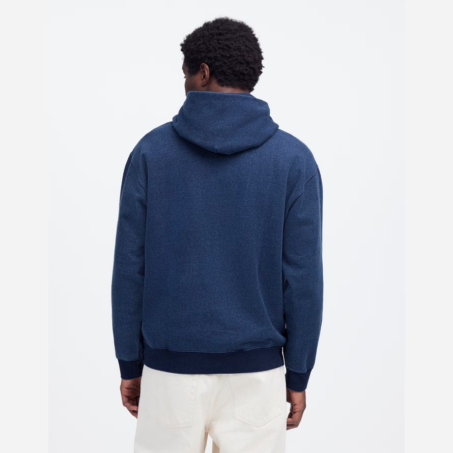 madewell die mccarren fleecejacke herren hoodie dark blue