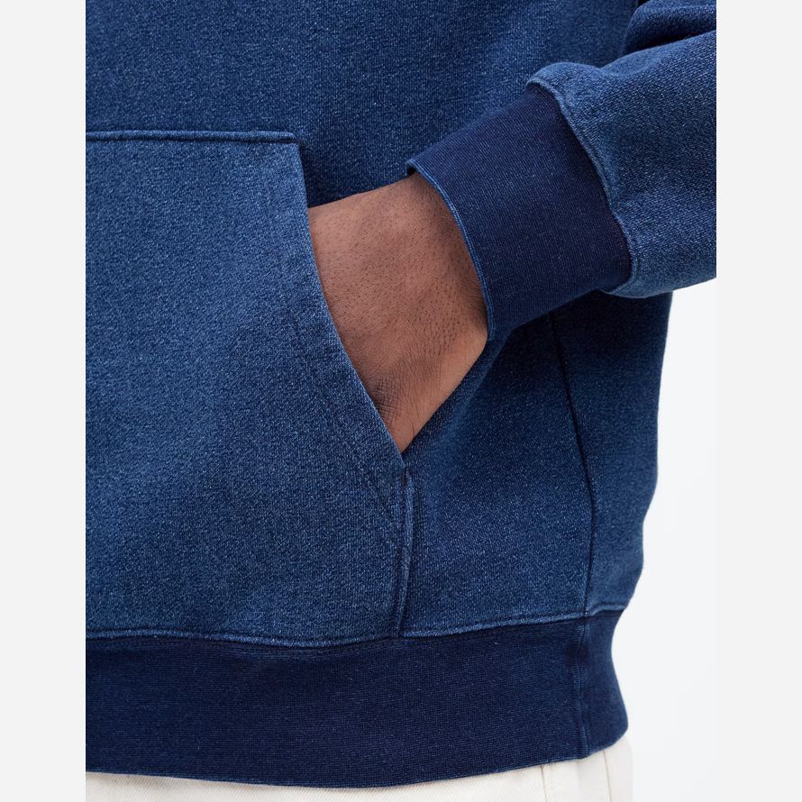 madewell die mccarren fleecejacke herren hoodie dark blue