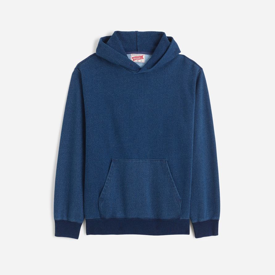 madewell die mccarren fleecejacke herren hoodie dark blue