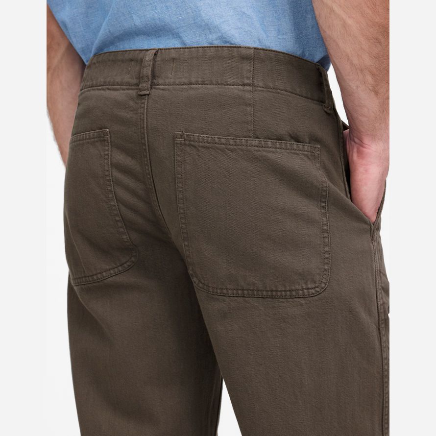 madewell patch pocket herren jeans-dark brown