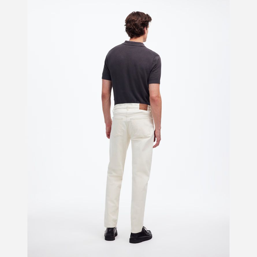 creme madewell relaxed taper mens jeans