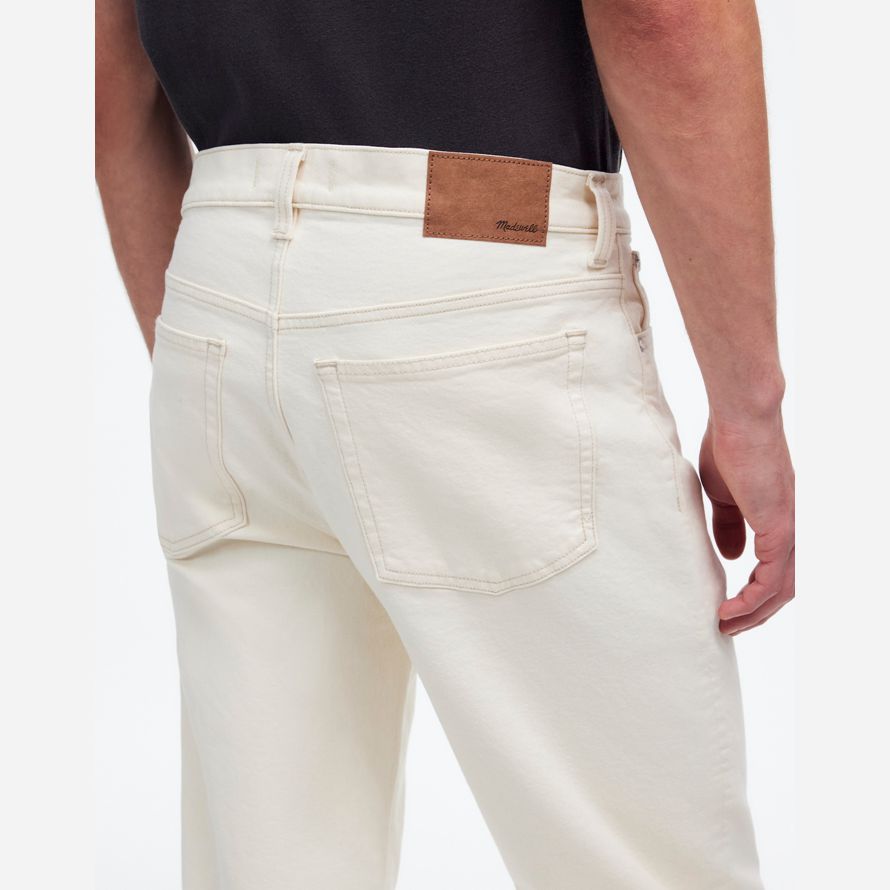 creme madewell relaxed taper mens jeans