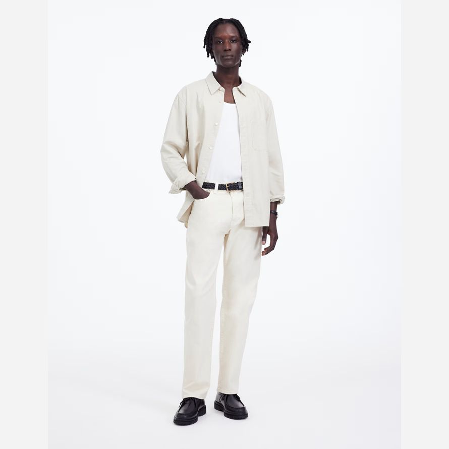 creme madewell 1991 mit geradem bein herren jeans