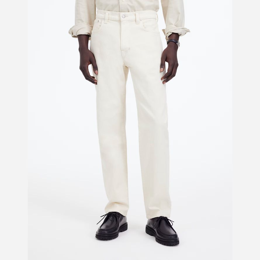 creme madewell 1991 mit geradem bein herren jeans