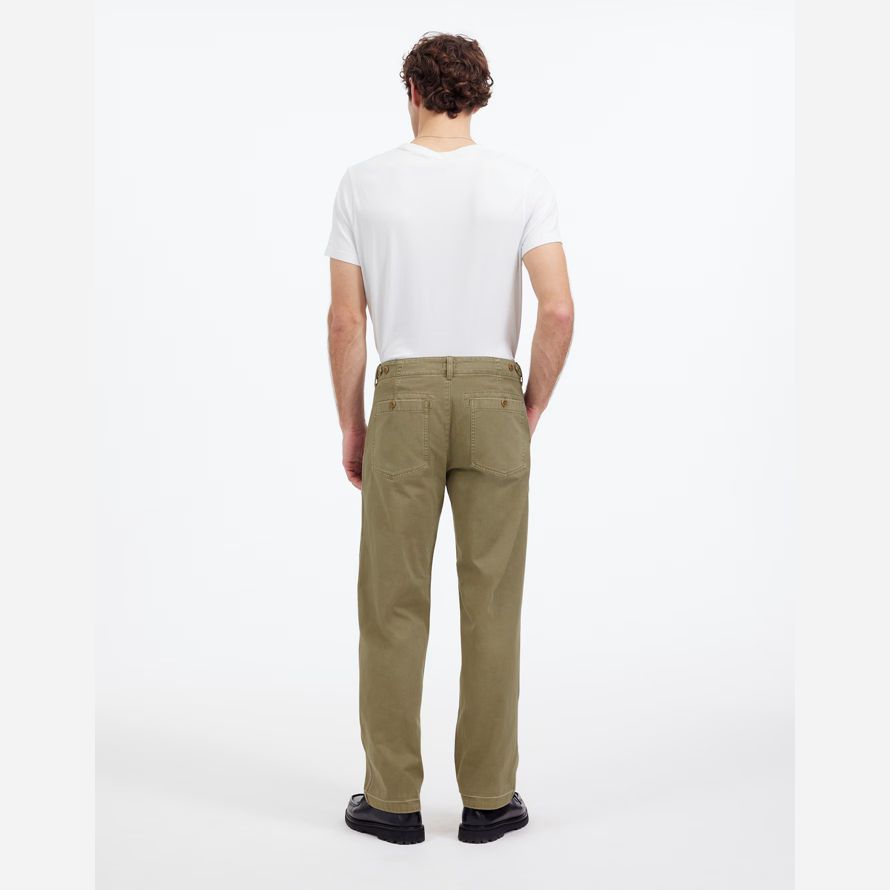 madewell müdigkeit garment-dyed cotton twill herren hose oliv