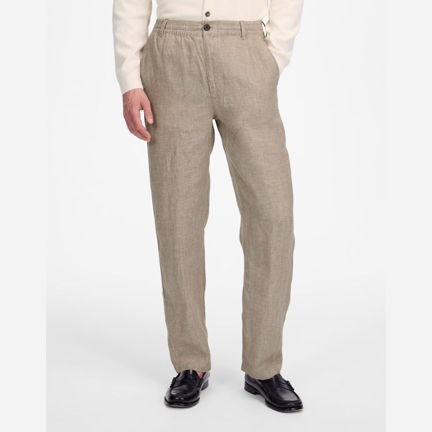 madewell linen pull-on herren hose khaki