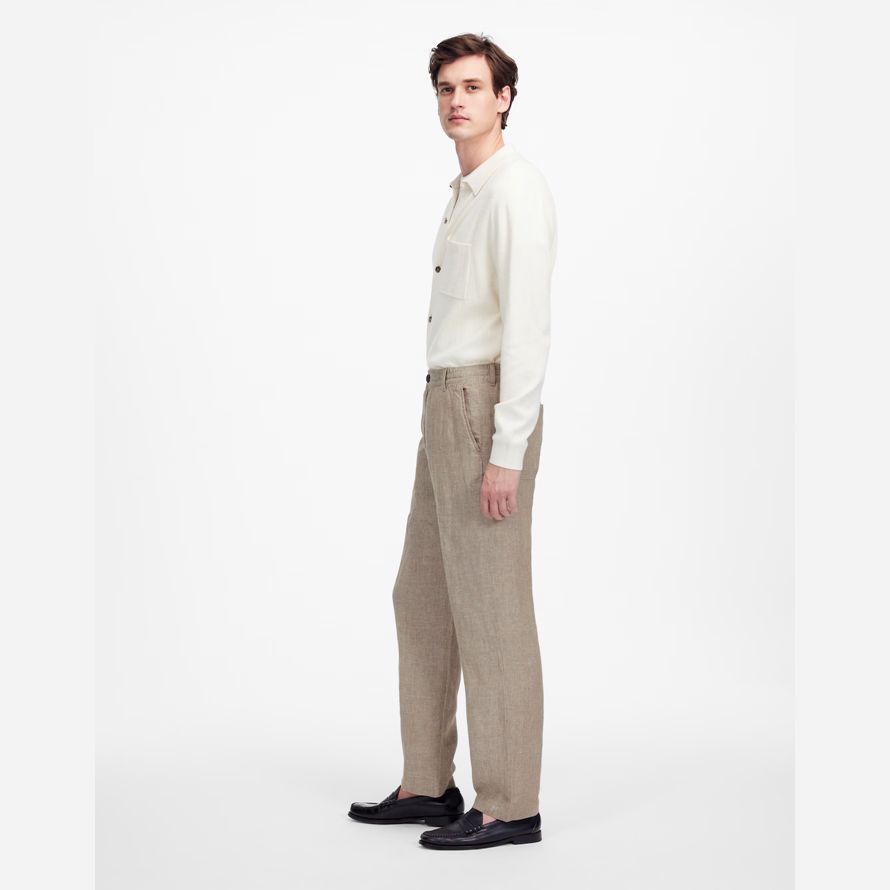 madewell linen pull-on herren hose khaki