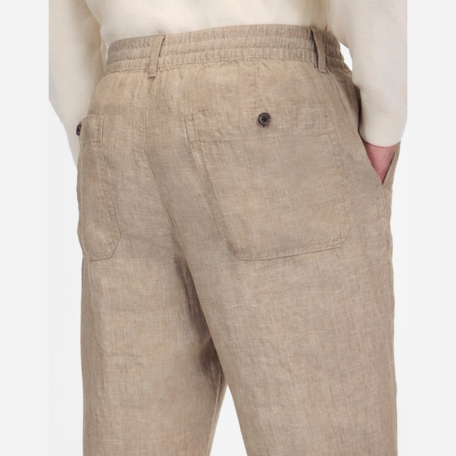 madewell linen pull-on herren hose khaki