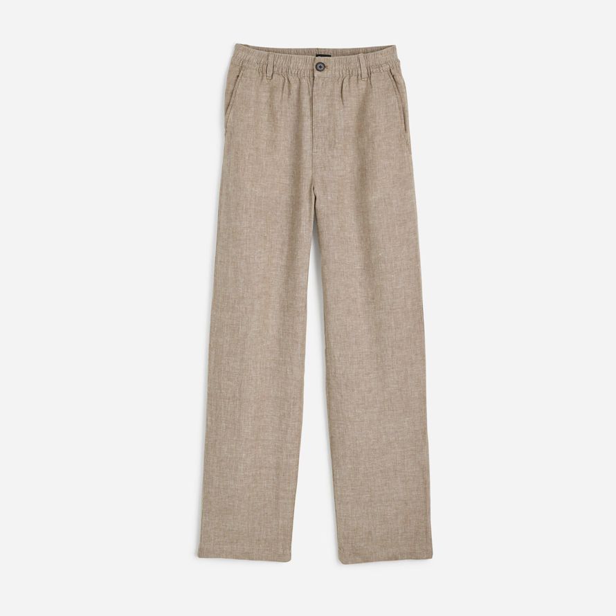 madewell linen pull-on herren hose khaki