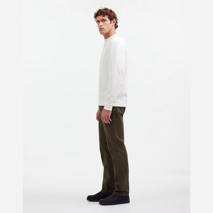 herren madewell den allday 1991 straight-leg pants dark olive