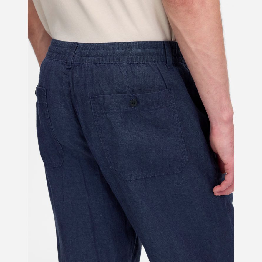dark blue madewell linen pull-on herren hosen