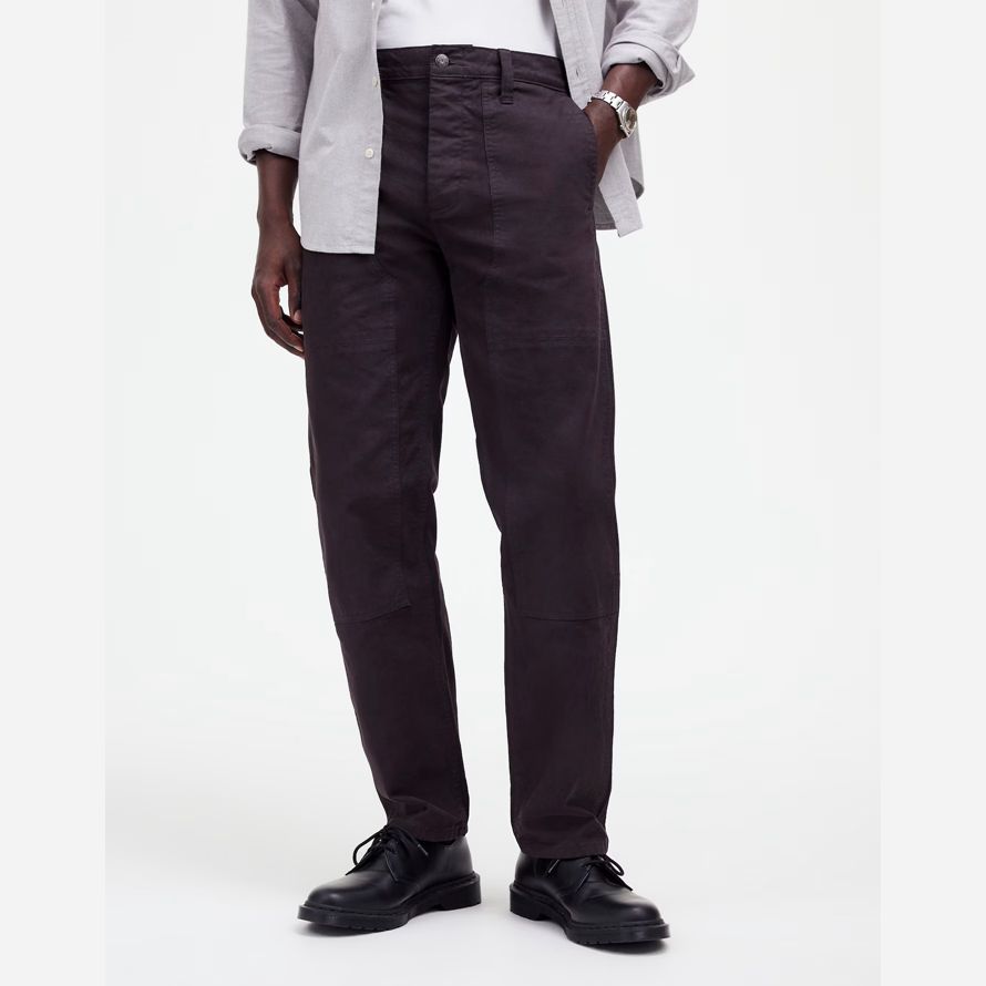 dark grey madewell relaxed straight arbeitskleidung herren hosen