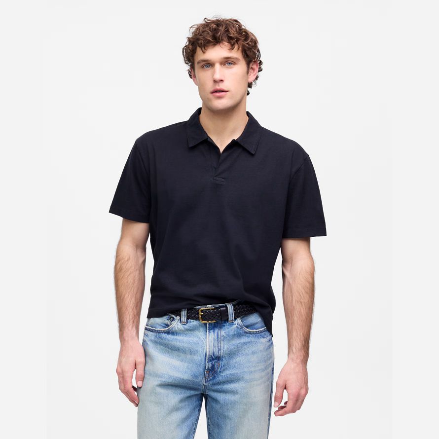 schwarz herren madewell vintage polo