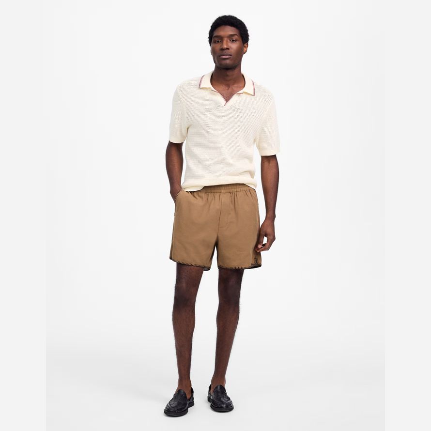 brown madewell langettenstich everywear herren shorts