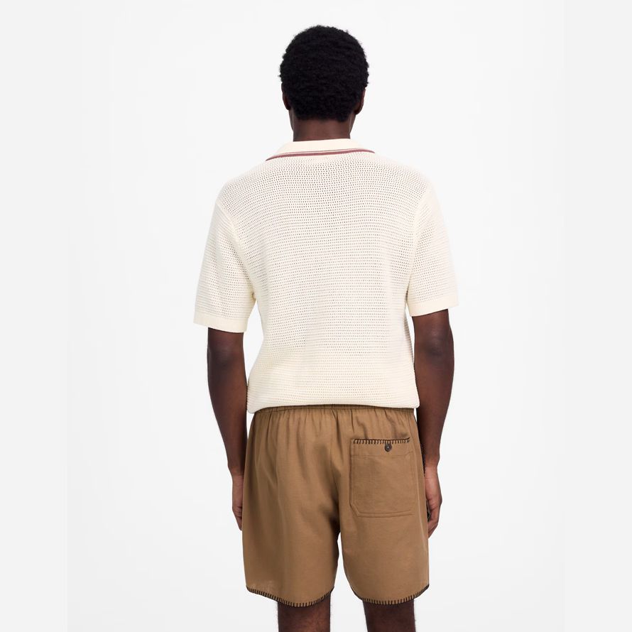 brown madewell langettenstich everywear herren shorts