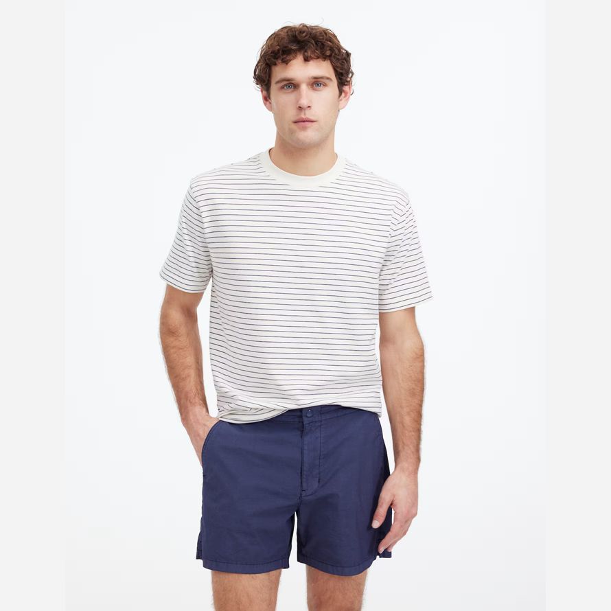dark blue madewell das wochenende mens shorts