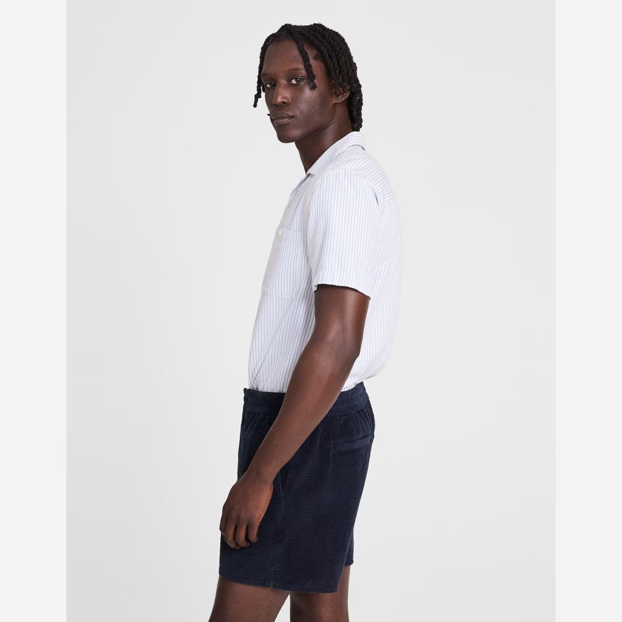 navy herren madewell everywear seersucker-cord-shorts