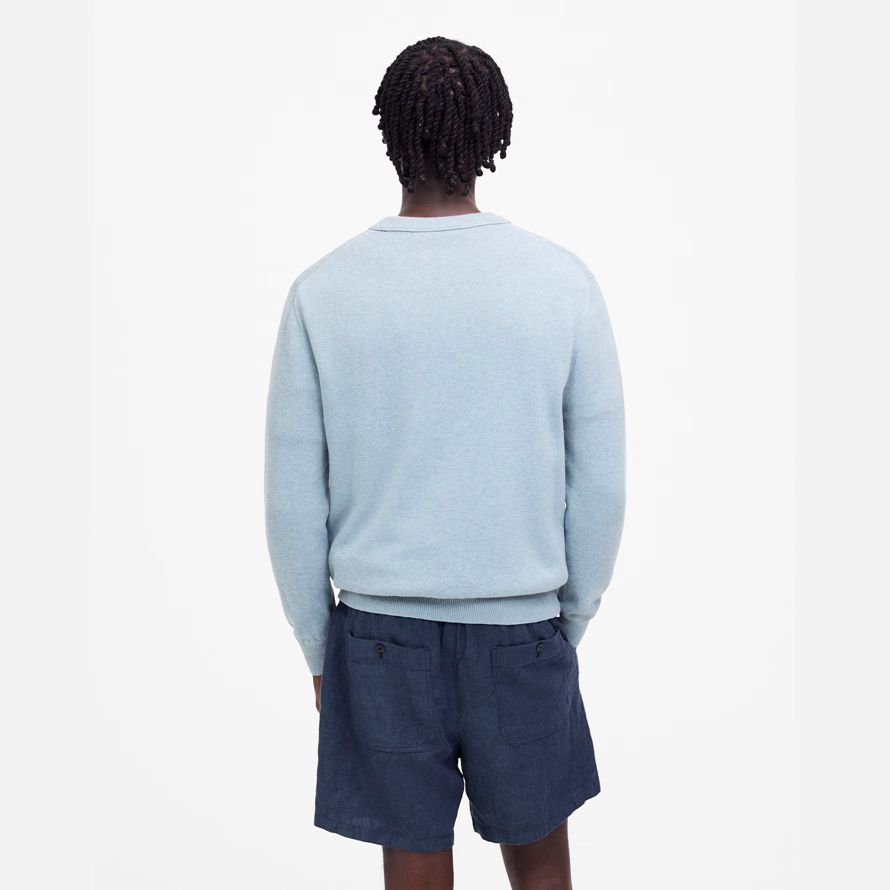 dark blue madewell everywear leinen herren shorts