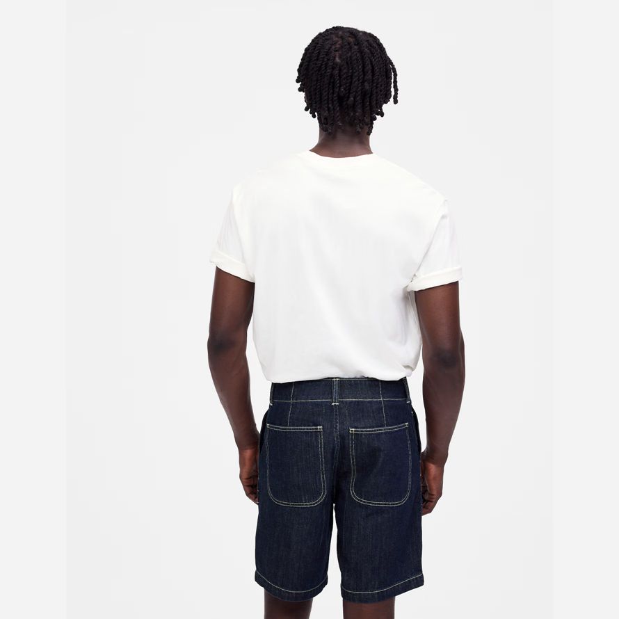 madewell navy patch pocket herren shorts