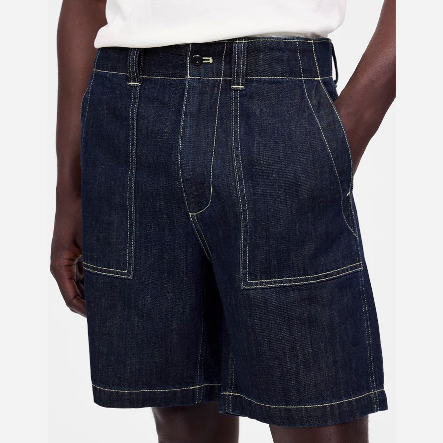 madewell navy patch pocket herren shorts