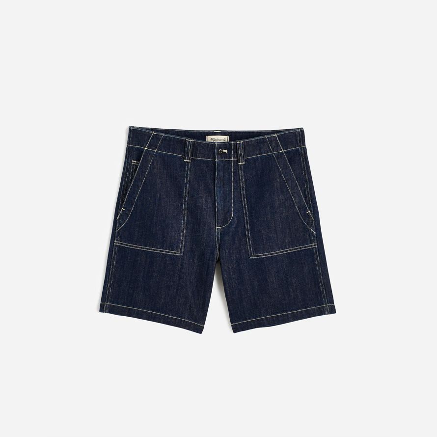 madewell navy patch pocket herren shorts
