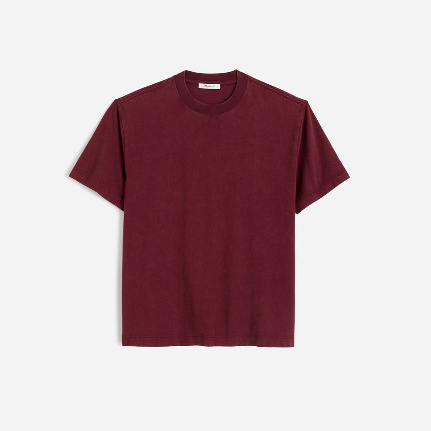 herren madewell die vintage t-shirts burgund