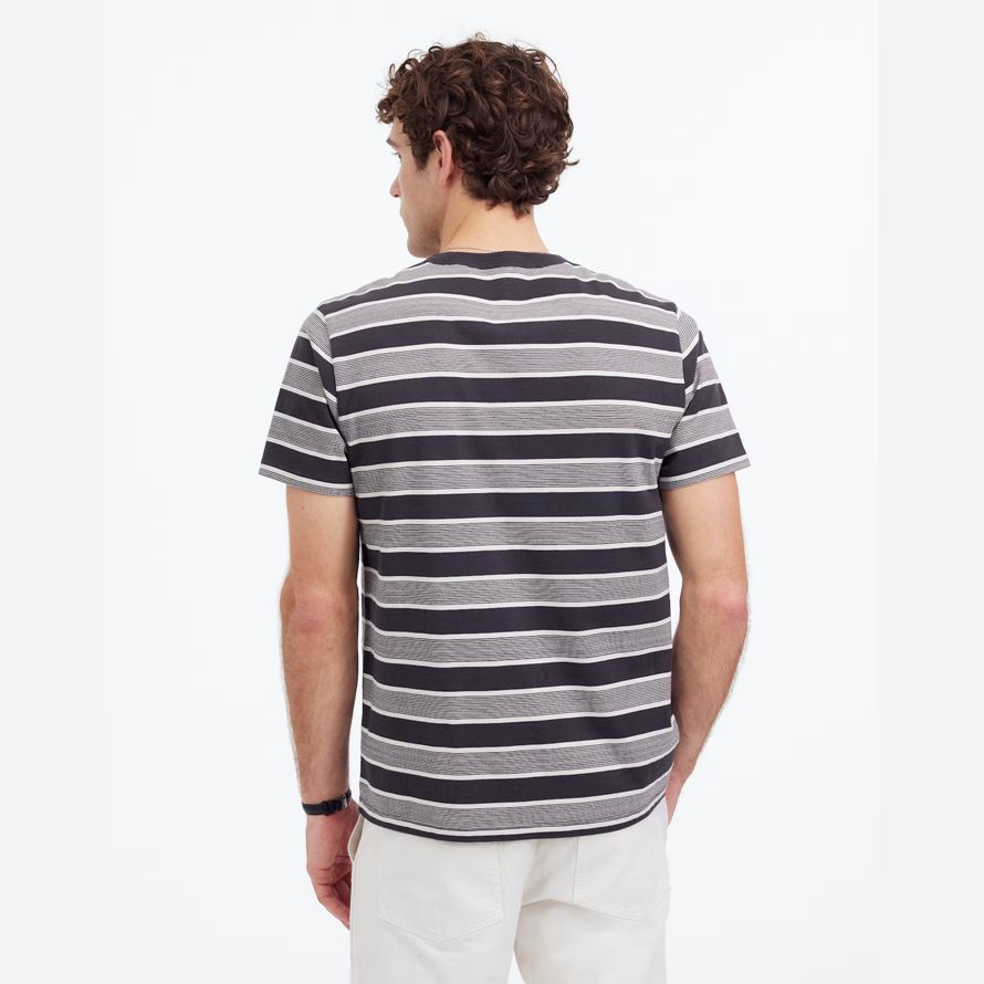 madewell garment-dyed allday crewneck herren t-shirts in grau schwarz