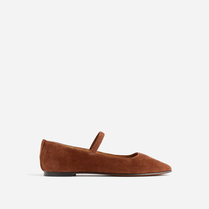 brown madewell die greta womens ballet flat