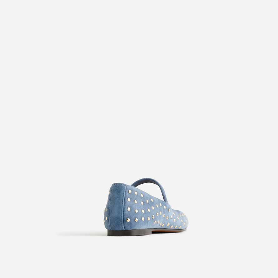 blau weiß madewell die greta womens ballet flat