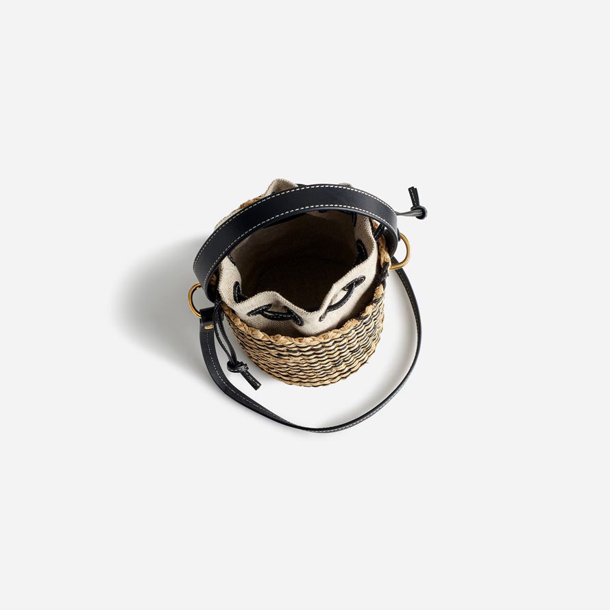 madewell mini womens korb tasche braun schwarz