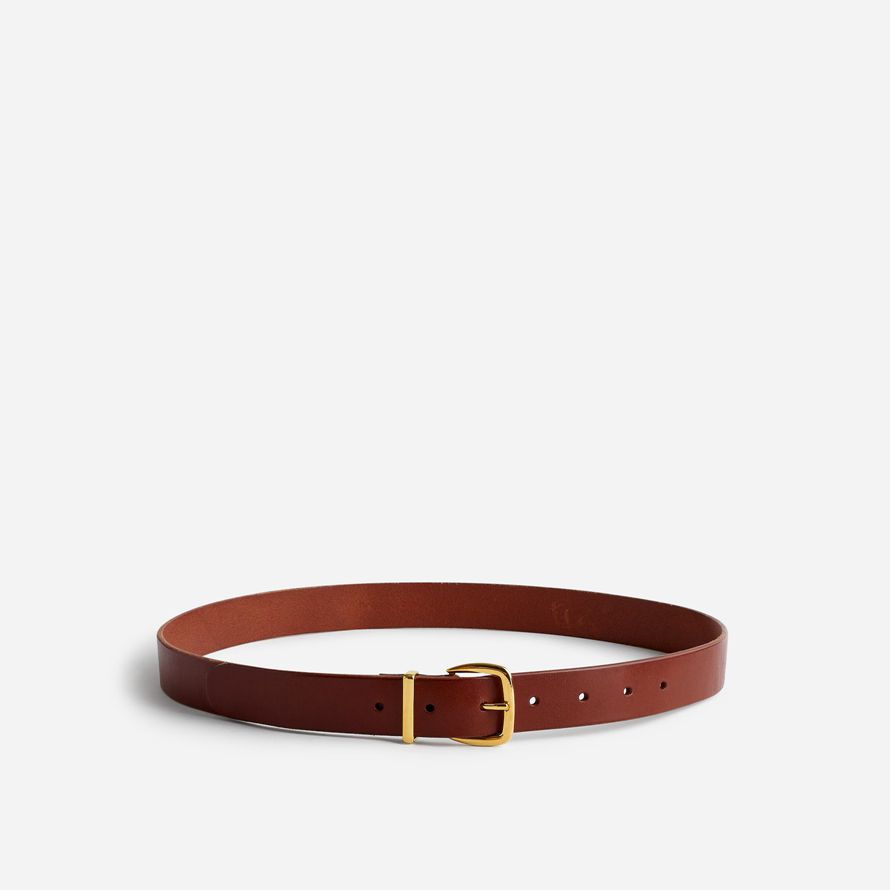 braun damen madewell das wesentliche leder gürtel