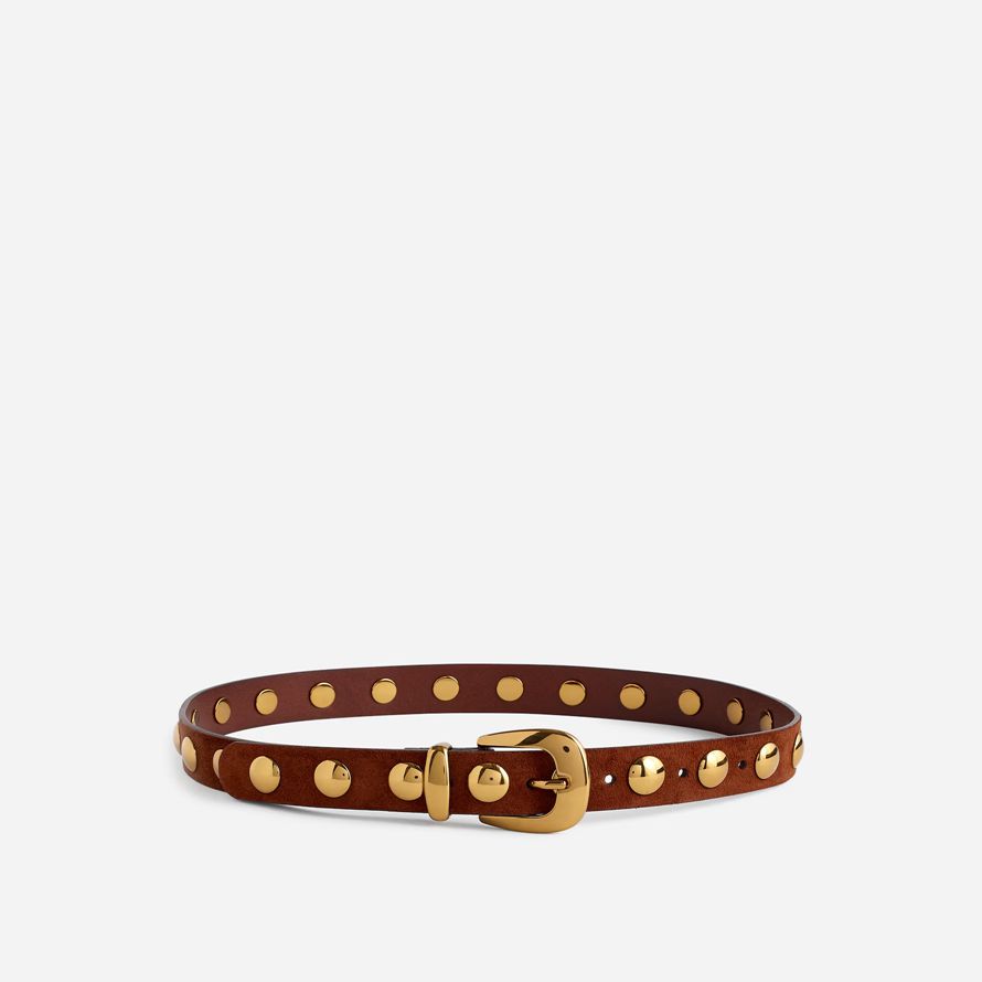 brown madewell womens studded western-gürtel