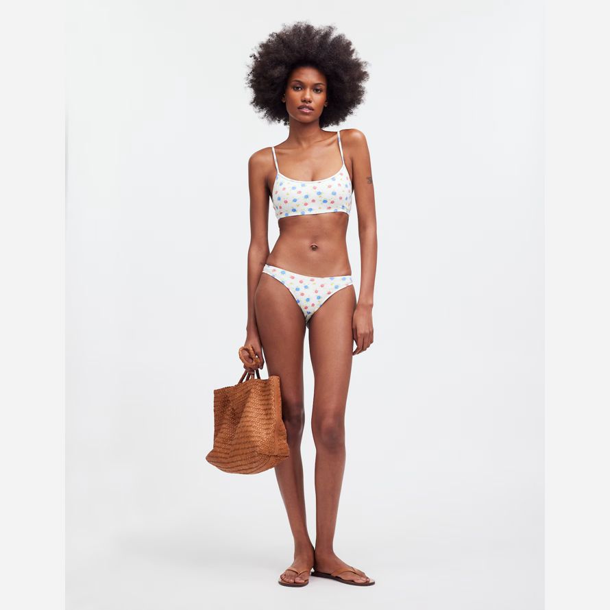 madewell frankies taube classic womens bikini bottom white multicolor