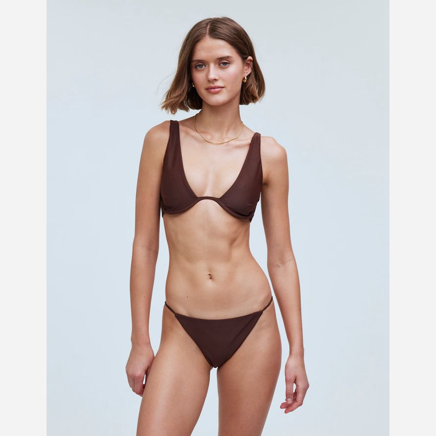 schokolade damen madewell jade swim bare minimum bikini bottom