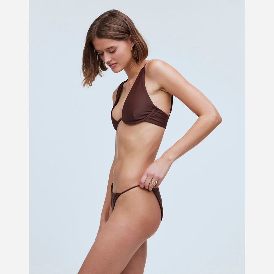 schokolade damen madewell jade swim bare minimum bikini bottom