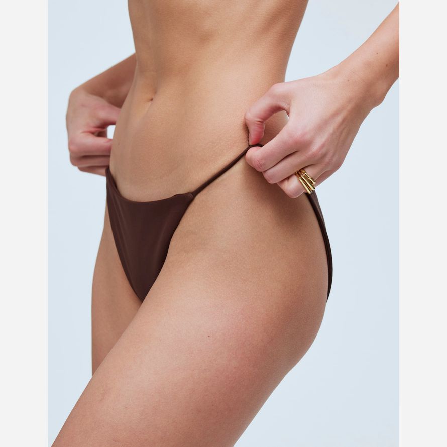schokolade damen madewell jade swim bare minimum bikini bottom