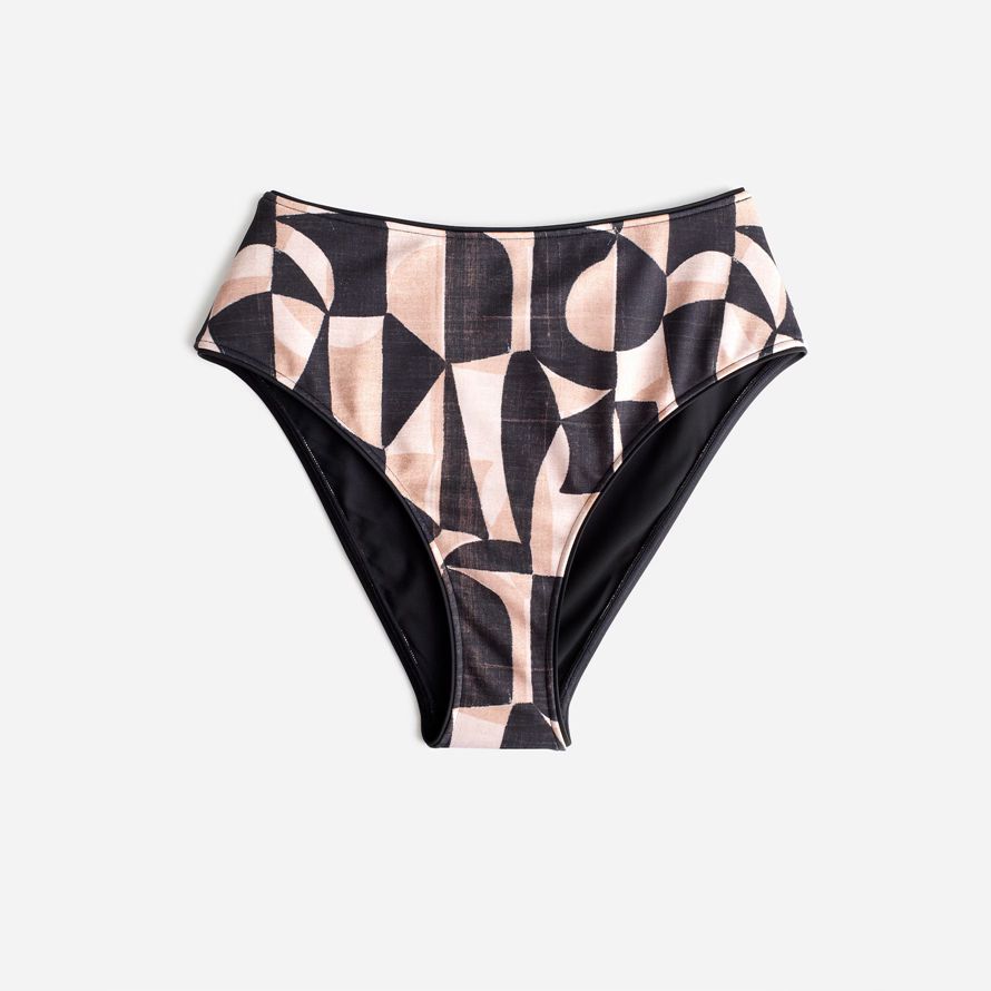 schwarz beige damen madewell zulu amp zephyr mosaic bikini bottom