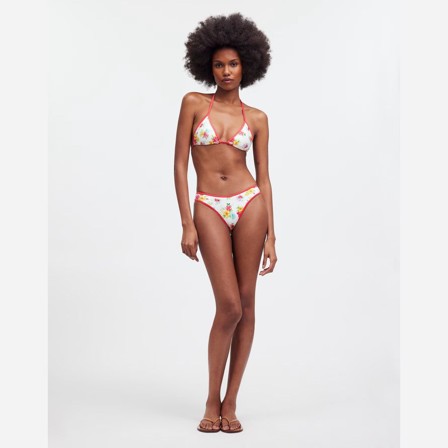 weiß rot damen madewell frankies bikinis taube classic bikini top