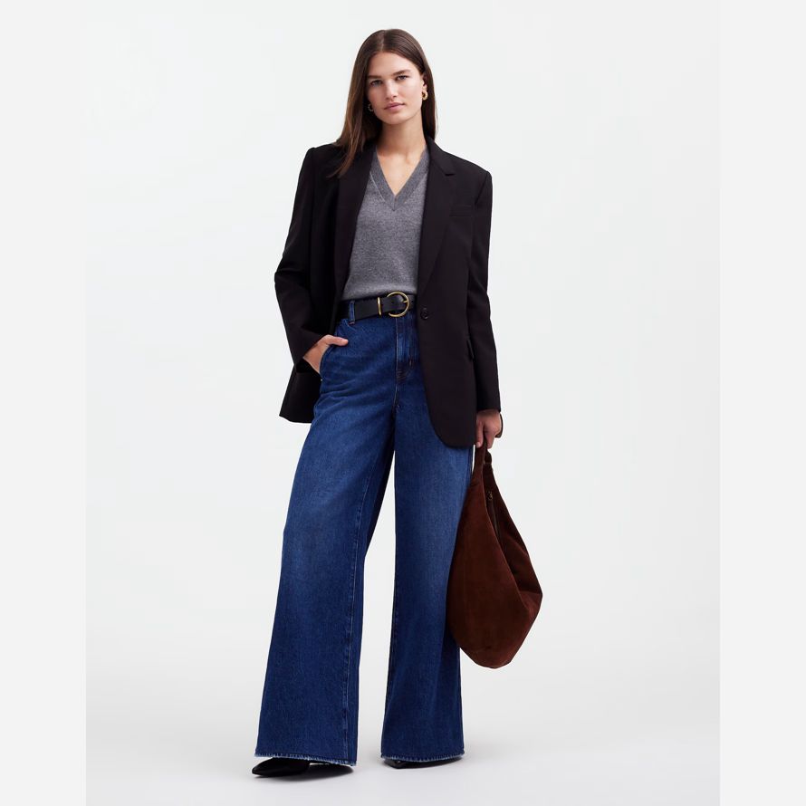 madewell die kline damen-blazer-black