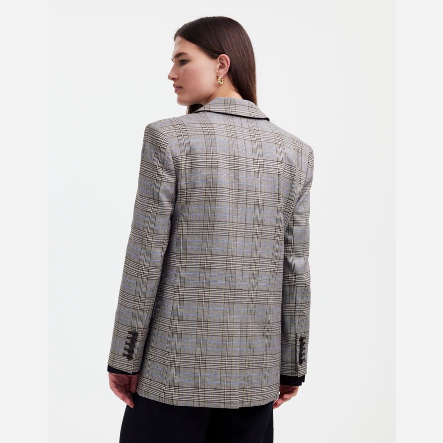 grau damen madewell die kline blazer