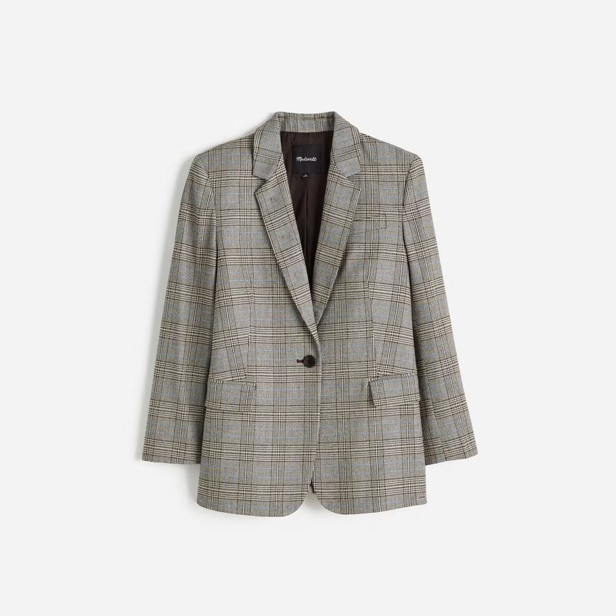 grau damen madewell die kline blazer