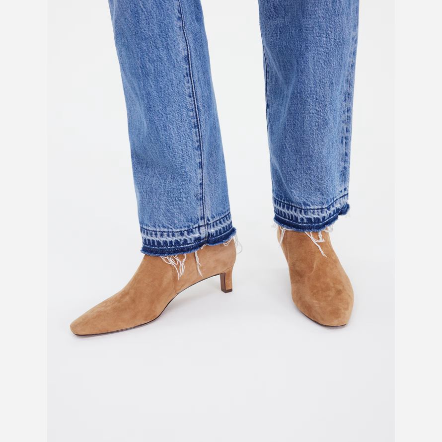 damen madewell die dimes kitten-heel-stiefel braun