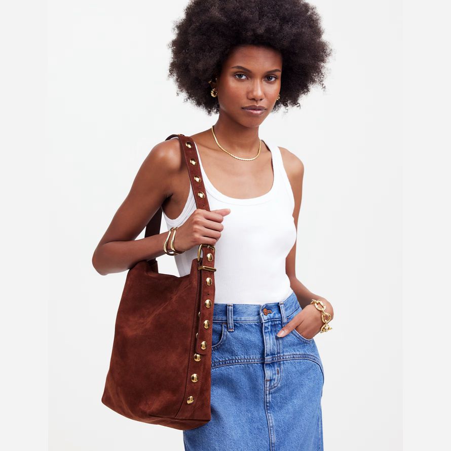braun damen madewell das wesentliche tote eimer tasche