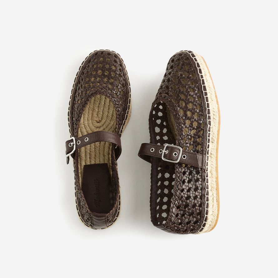 damen madewell die remy mary jane-espadrilles-schokolade
