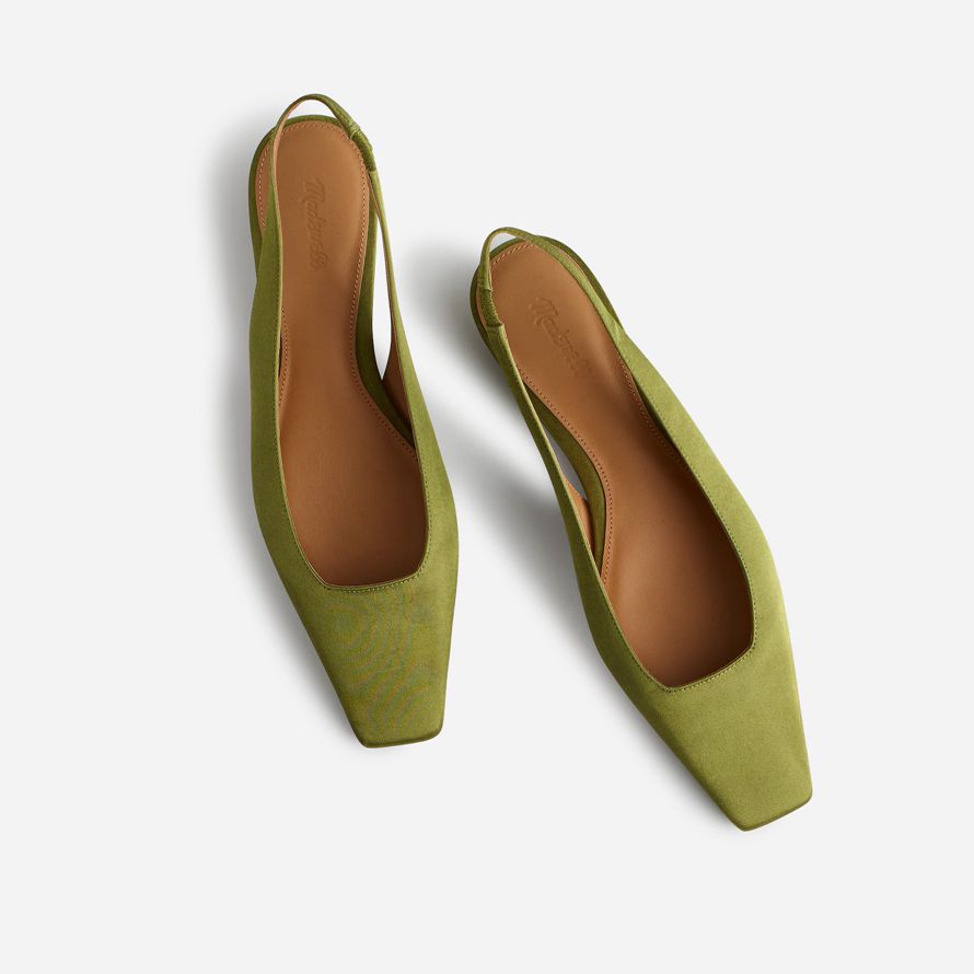 madewell grün der ophelia womens slingback flats