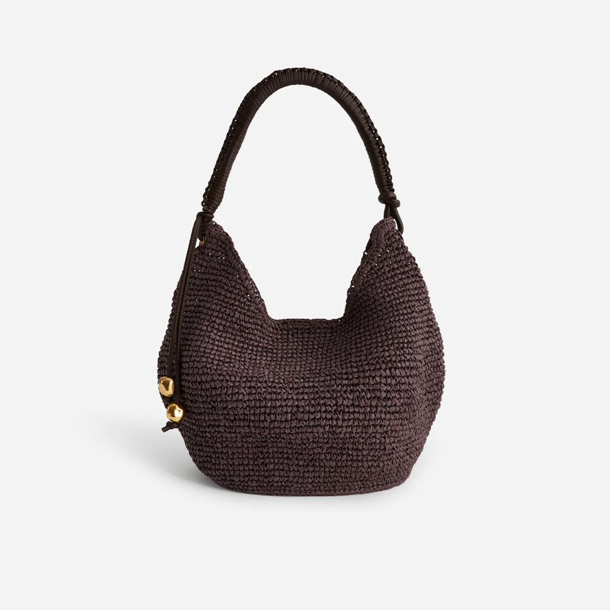 schokolade madewell die camren stroh damen handtasche