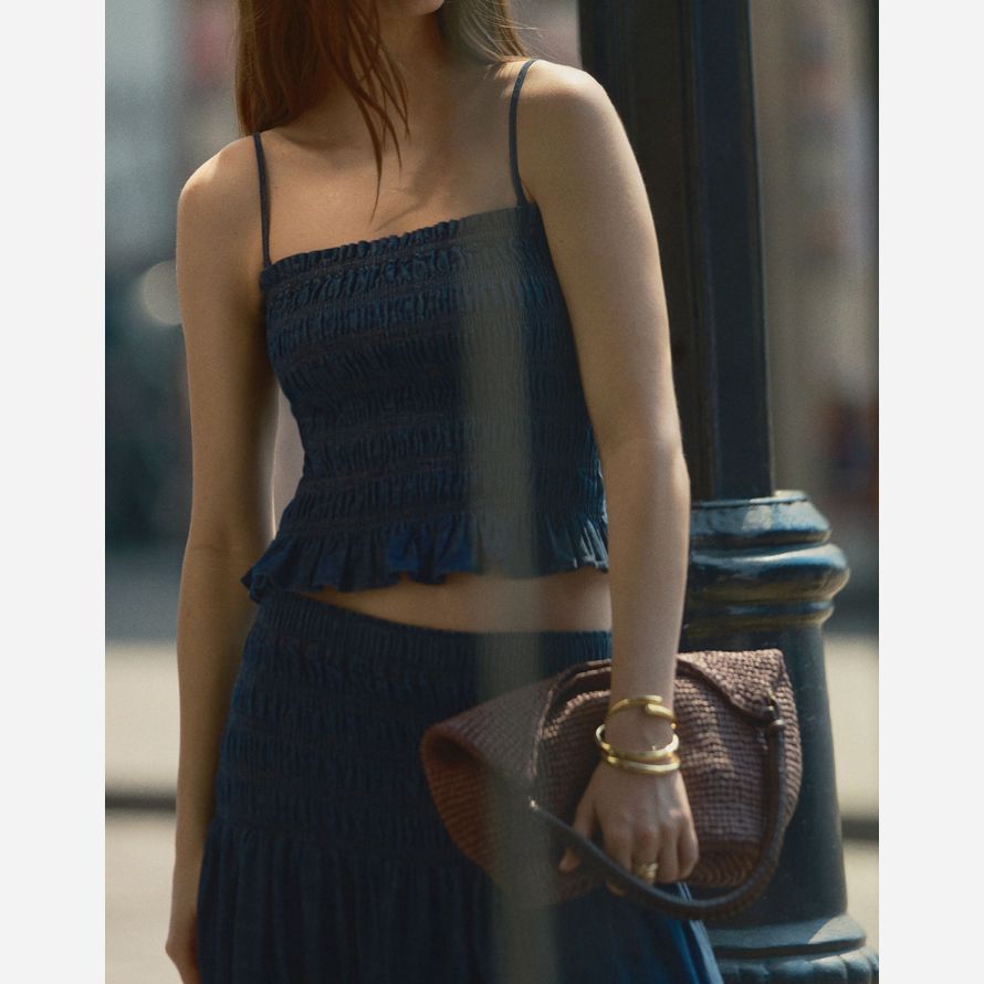 schokolade madewell die camren stroh damen handtasche